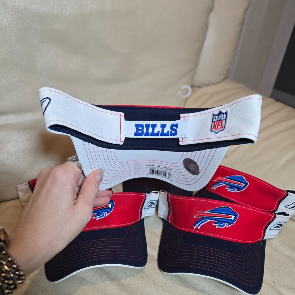 NWT Buffalo Bills Onfield Reebok Adjustable Strapback Visor Hat/Cap - Picture 4 of 7